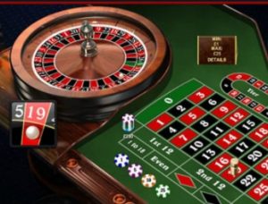 playing roulette